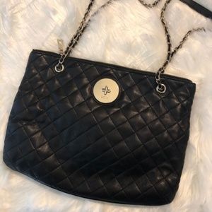 DKNY Quilted Leather Hobo Bag
